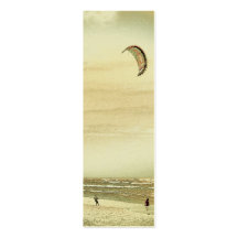 Beach Scene Custom Bookmark Business Card Templates