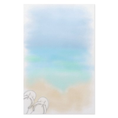 Beach Scene Stationery by myhmdesigns