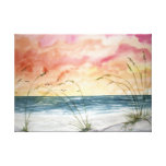 beach seascape watercolor painting canvas prints