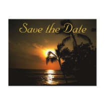 Beach Shoreline Wedding Postcard