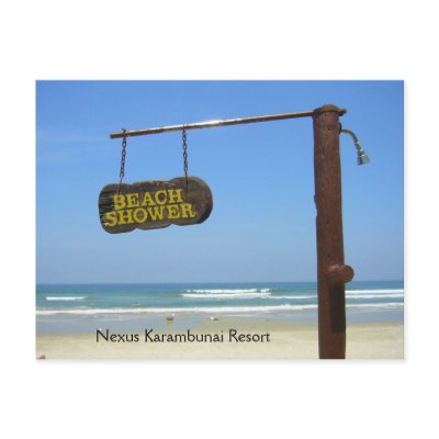 Beach Shower, Nexus Karambunai Resort by aboutsabah