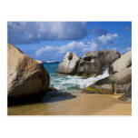 Beach side at Virgin Gorda, British Virgin Postcard