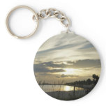 Beach Side Volleyball Key Chain