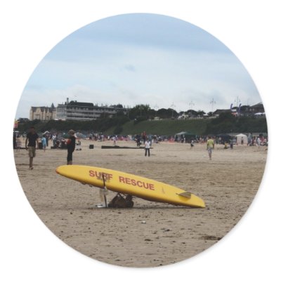 Beach Round Stickers by 10hundred