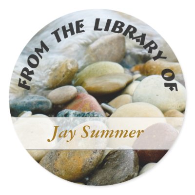Beach Stones I Sticker by Beachwalker