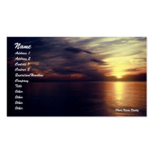 Beach Sunset  Profile Card Business Card