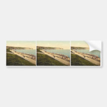 Beach, Swanage, England rare Photochrom Bumper Sticker