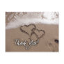 Beach thank you card post cards