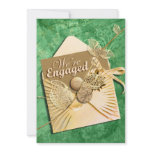 Beach theme engagement elegant party custom invite