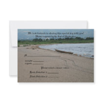 Beach Theme Response Card - Landscape Personalized Invitations