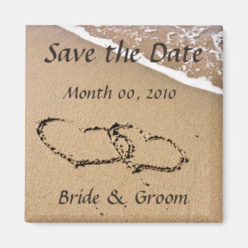 Beach Theme Save the Date magnets