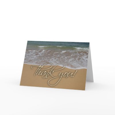 Beach theme Thank You Card by perfectpostage