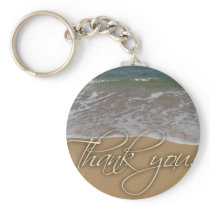 Beach theme Thank You Key Chains