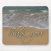 Beach theme Thank You Mousepad