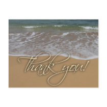 Beach theme Thank You Postcard