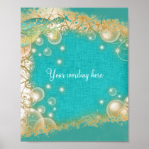 Beach theme turtle wedding 8 x 10