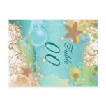 Beach theme wedding "table number"