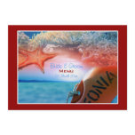 Beach theme wedding tropical cruise personalised invitation