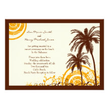 Beach Themed Invitation