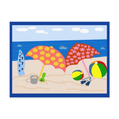 Beach time post cards by marcya7