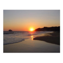 Beach Tropical Sunset Postcards