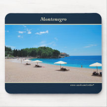 Beach vacations in Montenegro mousepad