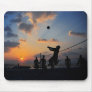 Beach Volleyball at Sunset Mousepads
