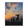 Beach Volleyball at Sunset Post Card