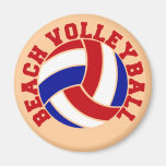 Beach Volleyball Fridge Magnet