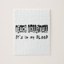 Beach Volleyball It's in my blood Jigsaw Puzzles