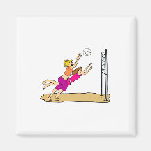 Beach Volleyball Magnet