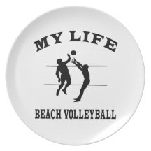 Beach Volleyball My Life Dinner Plate