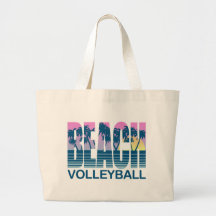 Beach Volleyball Tote Bags