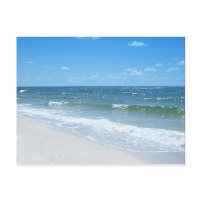 Beach Waves III Postcards by Debrene