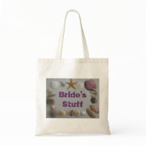 Beach Wedding/Bride's Stuff Tote Bag