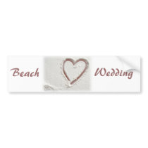 Beach Wedding Bumper Stickers