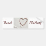 Beach Wedding Bumper Stickers