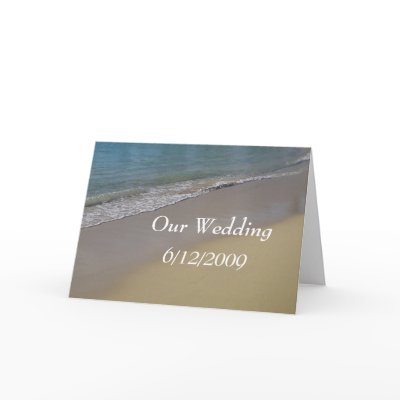 Beach Wedding Card by dlgray
