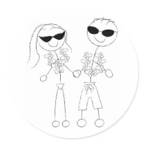 Beach Wedding Couple