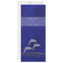 Beach wedding dolphin blue elegant