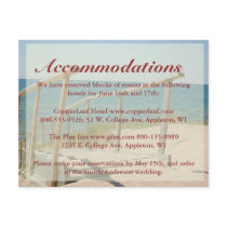 Beach Wedding Enclosure Cards - Beach Staircase Personalised Invitation