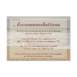 Beach Wedding Enclosure Cards - Sandy Beach Personalised Invitation