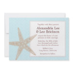 Beach Wedding Invitation - aqua floral