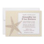 Beach Wedding Invitation - gold scales