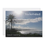 Beach Wedding Invitation Palm Tree