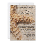 Beach Wedding Invitation:  Starfish Photo