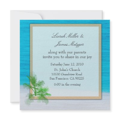 BEACH  Wedding Invitation Template by perfectwedding