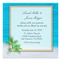 BEACH  Wedding Invitation Template invitations