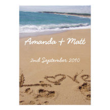 Beach Wedding Invitations