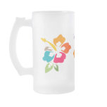 Beach Wedding Luau Hibiscus Coffee Mugs